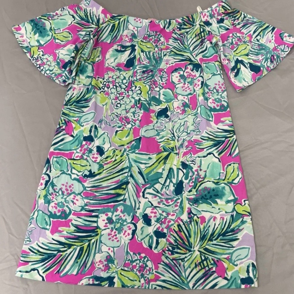 Lilly Pulitzer Fawcett Off the Shoulder Floral Dress